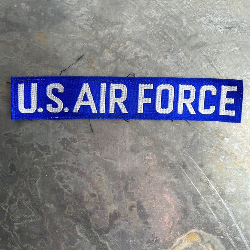 U.S. AIR FORCE blue tape patch, vintage